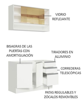 Cocina integral Madesa Glamy