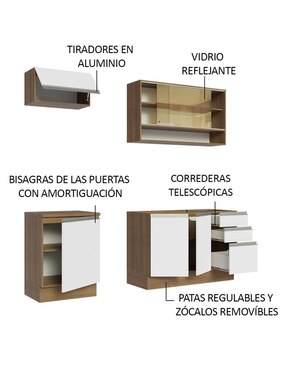Cocina integral Madesa Glamy