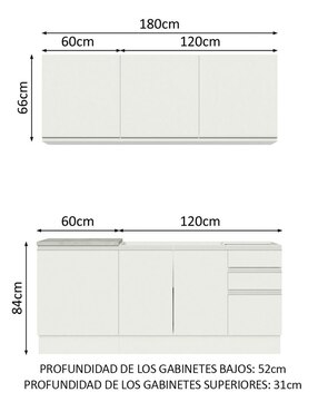 Cocina integral Madesa Glamy