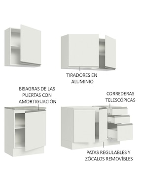 Cocina integral Madesa Glamy