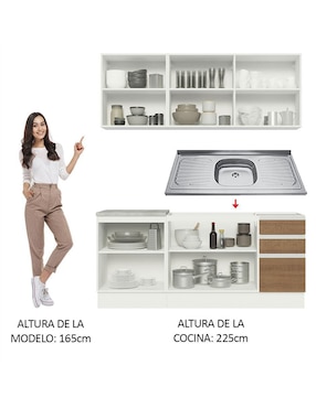 Cocina integral Madesa Glamy