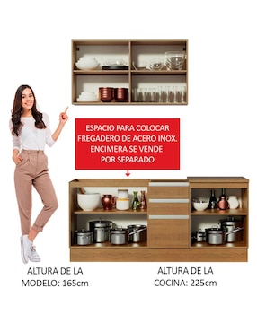 Cocina integral Madesa Glamy
