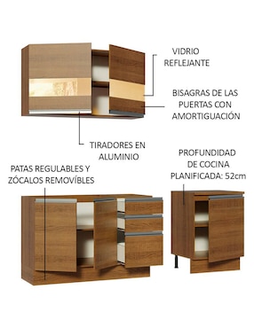 Cocina integral Madesa Glamy