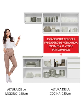 Cocina integral Madesa Glamy