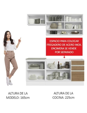 Cocina integral Madesa Glamy