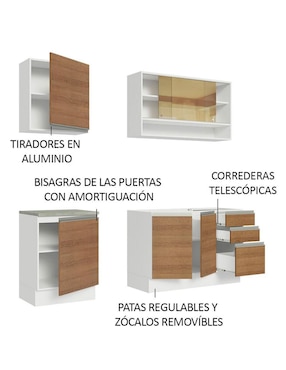Cocina integral Madesa Glamy