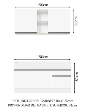 Cocina integral Madesa Glamy