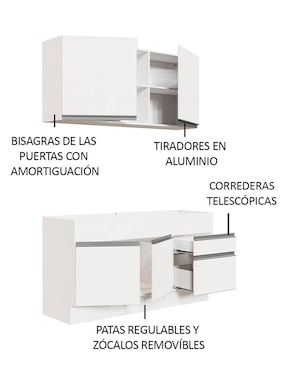 Cocina integral Madesa Glamy