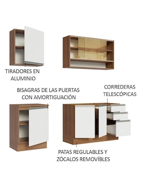 Cocina integral Madesa Glamy