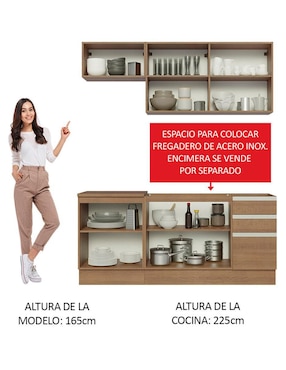 Cocina integral Madesa Glamy