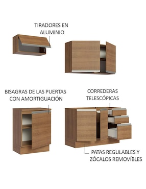 Cocina integral Madesa Glamy