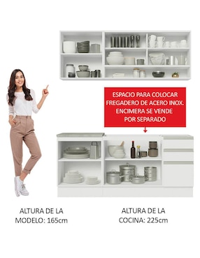 Cocina integral Madesa Glamy