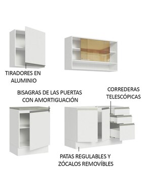 Cocina integral Madesa Glamy