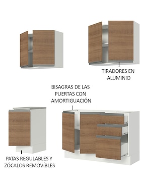 Cocina integral Madesa Glamy