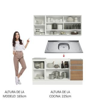 Cocina integral Madesa Glamy