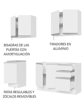 Cocina integral Madesa Glamy