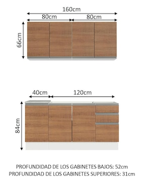 Cocina integral Madesa Glamy