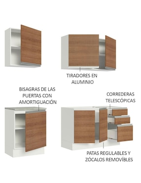 Cocina integral Madesa Glamy