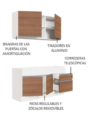 Cocina integral Madesa Glamy
