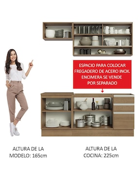 Cocina integral Madesa Glamy