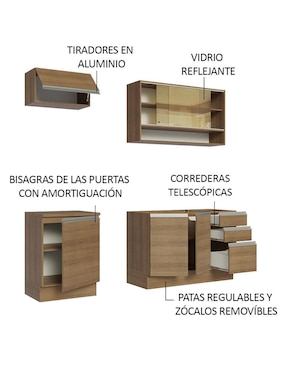 Cocina integral Madesa Glamy