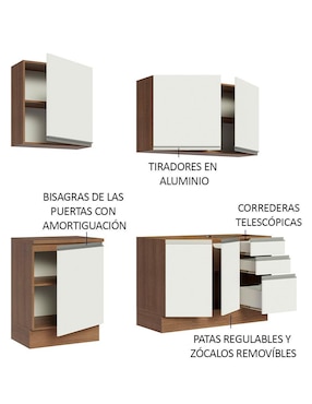 Cocina integral Madesa Glamy