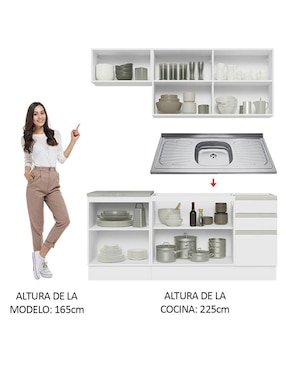 Cocina integral Madesa Glamy