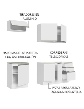 Cocina integral Madesa Glamy
