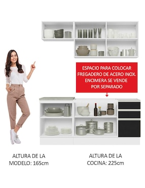 Cocina integral Madesa Glamy