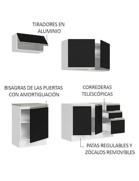 Cocina integral Madesa Glamy