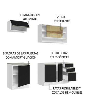 Cocina integral Madesa Glamy