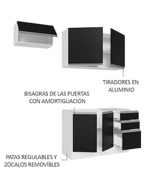 Cocina integral Madesa Glamy