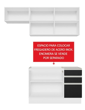 Cocina integral Madesa Glamy