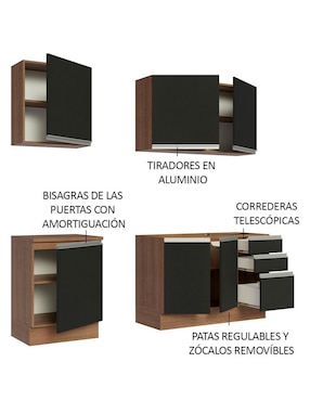 Cocina integral Madesa Glamy
