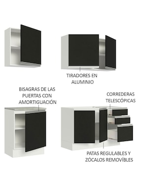 Cocina integral Madesa Glamy
