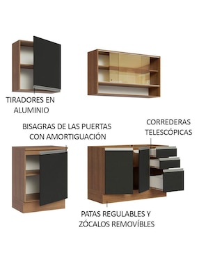 Cocina integral Madesa Glamy
