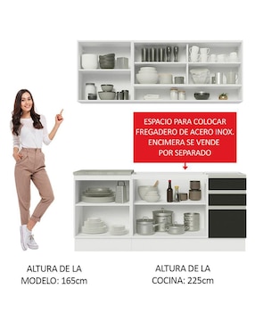 Cocina integral Madesa Glamy