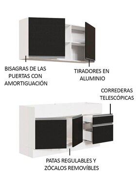 Cocina integral Madesa Glamy