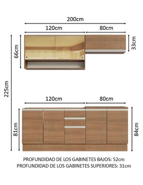 Cocina integral Madesa Glamy