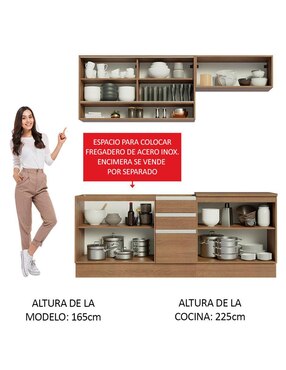 Cocina integral Madesa Glamy
