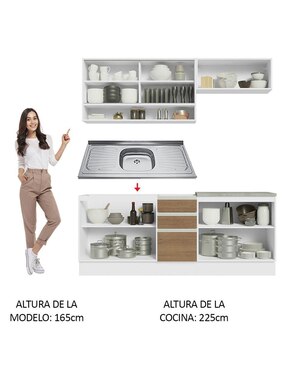 Cocina integral Madesa Glamy
