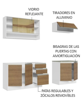 Cocina integral Madesa Glamy