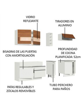Cocina integral Madesa Parma Glamy