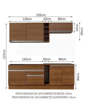 Cocina integral Madesa Parma Glamy