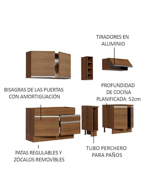 Cocina integral Madesa Parma Glamy