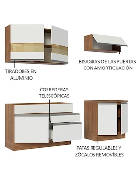 Cocina integral Madesa Glamy