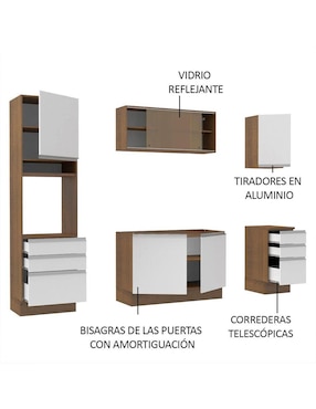 Cocina integral Madesa Glamy