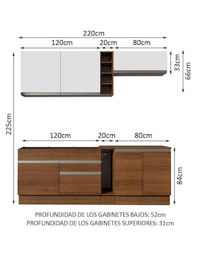 Cocina integral Madesa Parma Glamy
