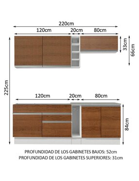 Cocina integral Madesa Parma Glamy