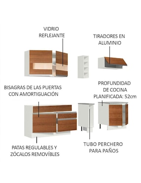Cocina integral Madesa Parma Glamy
